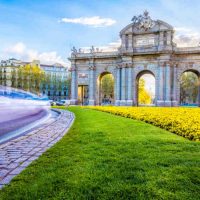 The Alacala Door (Puerta de Alcala) is a one of the ancient doors of the city of Madrid, Spain. It was the entrance of people coming from France, Aragon, and Catalunia. It is a landmark of the city.